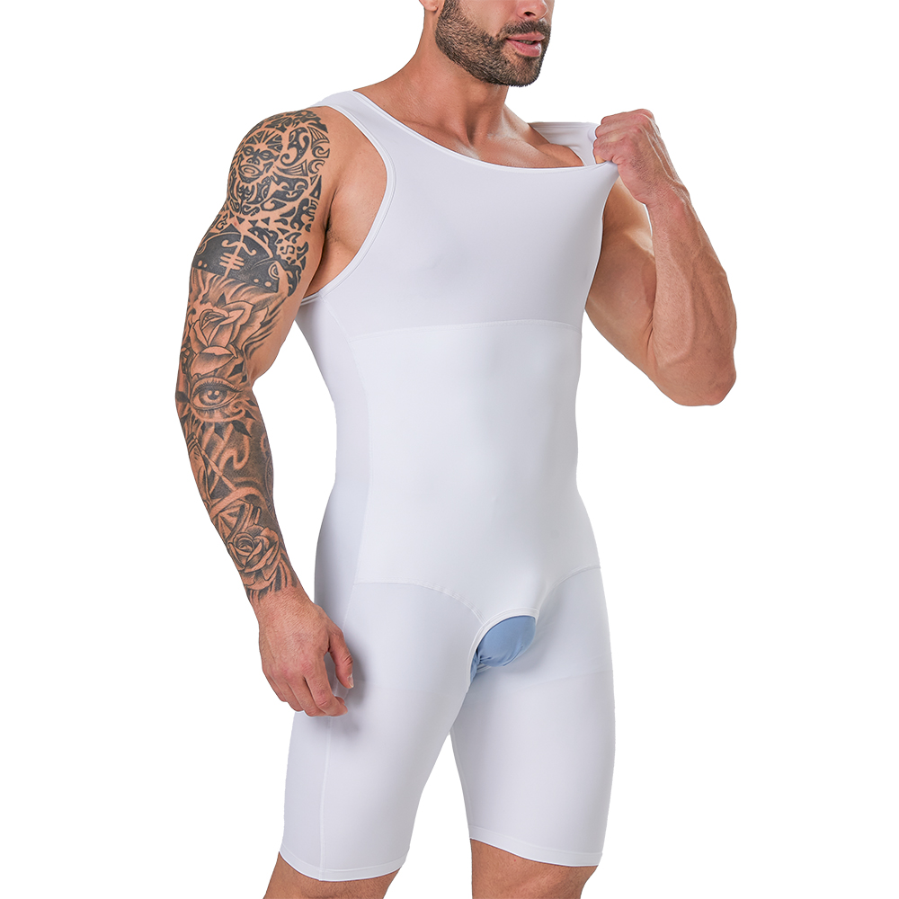Shapewear Bodysuit Firm - Pakaian dalam pembentuk tubuh penuh Pria
