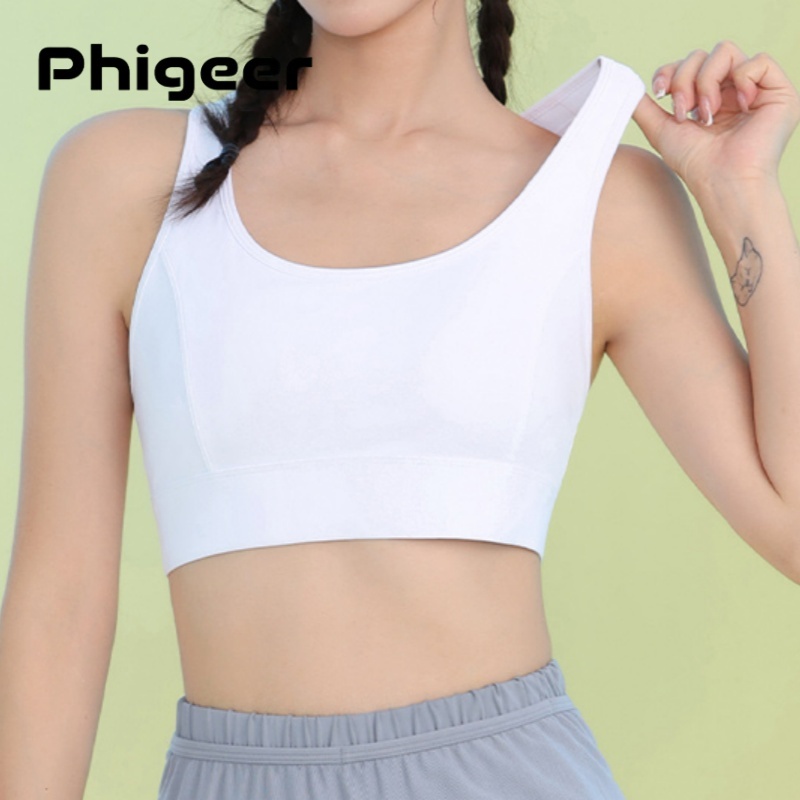 Sports Bra High Impact - PHIGEER Bra Olahraga Wanita Berdampak Tinggi