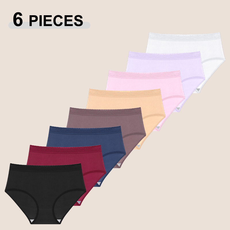 Seamless Underwear Women - 6 Buah Celana Dalam Renda Ukuran